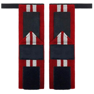 Bandes de maintien pour poignets antidérapantes, respirantes, élastiques, à double bande, avec boucles pour le pouce, style sportif, sangle de gym pour l'entraînement, la musculation et l'haltérophilie - Product Image 6