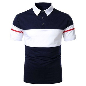 Custom Logo Latest Design <b>3</b> Panel Casual Polo Shirts For Men High Quality Cotton/Polyester Standard Size Polo Collar T-Shirts - Product Image 3