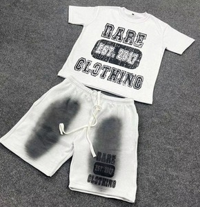 2026 Two Piece Casual Wear Men T Shirt Shorts <b>Set</b> Sportswear Workout Running Fitness Wear Printed <b>Twin</b> <b>Sets</b> for Men OEM Service - Product Image 3