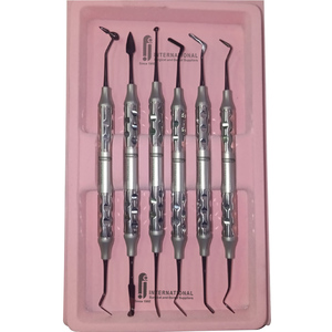 Espátulas de Resina Reutilizables Manuales de Alta Calidad, Juego de Instrumentos de Relleno Compuesto, 6 Piezas, Instrumento Dental con Agarre Ergonómico - Product Image 1