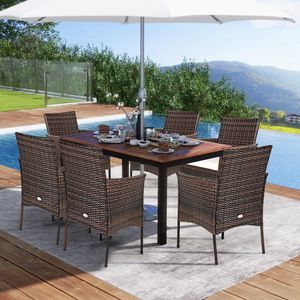 Set di mobili da giardino con poltrone in rattan PE da esterno, 2 pezzi, con cuscini rimovibili - Product Image 5