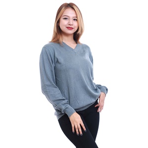 Phụ Nữ Của Thời Trang Mùa Đông Áo Len Cashmere Dệt Kim V Cổ Với Dài Tay Áo Ấm Mềm Mại Ánh Sáng Trọng Lượng Mới Vẻ Trang Phục & Mặc - Product Image 2