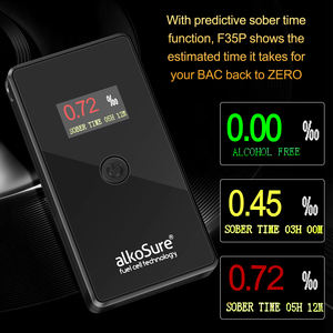 เครื่องวัดปริมาณแอลกอฮอล์ในลมหายใจแบบพกพาเครื่องทดสอบแอลกอฮอล์แม่นยำเซลล์เชื้อเพลิง - Product Image 4