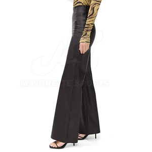 Pantalones de cuero genuino hechos a medida para mujer con logotipo personalizado, diseño único, precio al por mayor. - Product Image 5