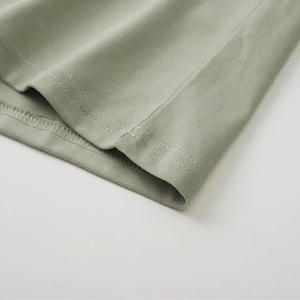 เสื้อยืดคอตตอนพรีเมียมสีเขียวเซจสำหรับผู้ชาย คอกลม นุ่มสบาย ใส่ได้ทุกวัน น้ำหนักเบา ระบายอากาศดี สไตล์มินิมอล เสื้อยืดพื้นฐาน - Product Image 3