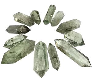 Green Amethyst Pointer Wholesale Natural <b>Crystal</b> Wand Home Decor Christmas Gifts Healing Chakra Reiki Gemstone Decorative Stones - Product Image 1