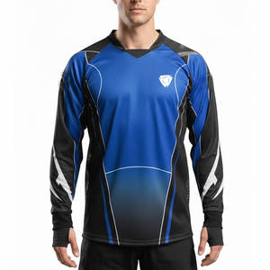 Camiseta de paintball estilo profesional, ropa deportiva, tela de secado rápido que absorbe la humedad, para partidos competitivos en equipo - Product Image 1