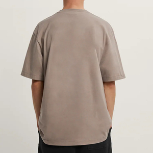 เสื้อยืดทรงบ็อกซี่ขนาดใหญ่พิเศษสำหรับผู้ชาย OEM ไซส์ใหญ่พิเศษ ผ้าเปล่า ทรงไหล่ตก 220-300 GSM สตรีทแวร์ รุ่นใหม่ 2026 - Product Image 2