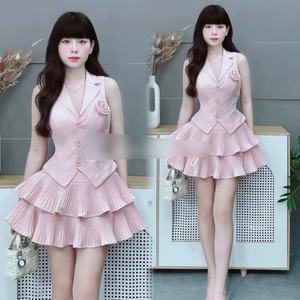 Conjunto de Ropa Corta y Bonita de 2 Piezas para Mujer, Precio Económico, Estilo Casual Natural, Lavable, Empaque Personalizado, Fabricante de Vietnam - Product Image 2