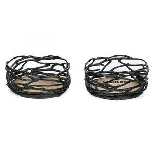 Posavasos de Madera de Acacia Impresos en 3D para el Hogar y la Oficina, Elegantes Portavasos Metálicos para Mesa - Product Image 4