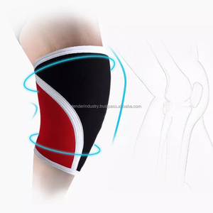 Rodillera de compresión de neopreno de 7mm personalizada, soporte suave para levantamiento de pesas, almohadillas ortopédicas con diseño impreso, Protector de rodilla - Product Image 5