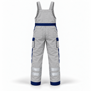 Overoles de Trabajo Reflectantes Personalizados para Hombre, Uniformes Industriales, Pantalones con Peto, Rodillas Reforzadas, Bolsillos de Almacenamiento, Ropa de Trabajo - Product Image 3