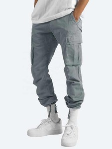 Pantalones de moda para hombre, acampanados, de pierna ancha, cintura alta, estilo casual urbano, proveedor mayorista, fabricante OEM - Product Image 3