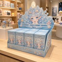 Boîte de présentation personnalisée pour figurines de collection avec en-tête découpée et forme irrégulière, emballage carton pour vente en gros
