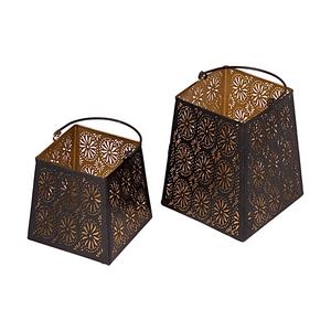 Custom Cutout Design Dual Tone Moroccan <b>Metal</b> Handmade Iron <b>Candle</b> <b>Holders</b> <b>Lanterns</b> & <b>Jars</b> for Home Decor for Christmas - Product Image 3