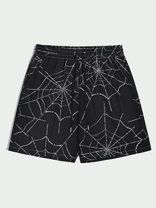 Short de sport personnalisé pour homme avec bordure côtelée fantaisie, imprimé numérique, maille respirante, vente en gros sur mesure - Product Image 5
