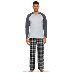 <b>Men's</b> Lightweight Cotton <b>Pajama</b> Set Breathable Short Sleeve & Pants Loungewear <b>Sexy</b>/Casual/Couple Style Sleepwear - Product Image 3