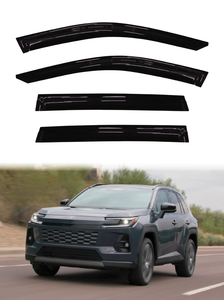 Toyota RAV4 2026-ON Pare-vent transparent noir en acrylique GCS 4 pièces pour vitres de voiture, protection et décoration, avec ruban adhésif 3M - Product Image 2