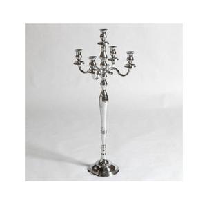 Candelabro decorativo de metal con acabado pulido para decoración de iluminación en el hogar, bodas y festivales. - Product Image 1