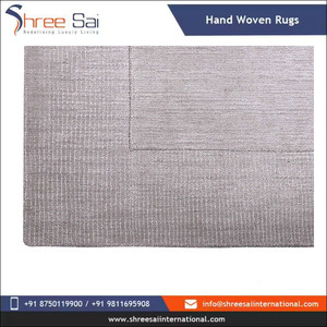 Conjuntos de alfombras grandes bordadas a mano de lana de La India, alfombras de Material de lana gris para puerta y baño, venta de compra a granel - Product Image 4