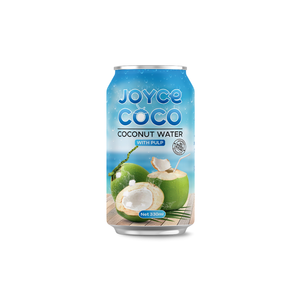 Bebida de Agua de Coco Joyce 330ml, OEM ODM, Marca Privada, Sabor Natural, Puré Sin Azúcar Añadida, Filtrada, Precio Económico - Product Image 1