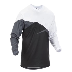 Maillot de motocross respirant personnalisé de haute qualité, séchage rapide, % polyester, vêtements de course moto et automobile, vente en gros au Pakistan - Product Image 2