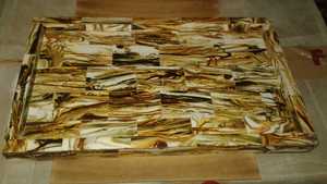 Modern Resin <b>Storage</b> Tray Rectangle Lacquered Finish Durable Single Compartment <b>Table</b> Organizer - Product Image 2