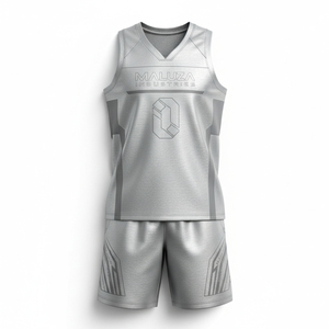 Ensemble de maillots de basket-ball à prix avantageux, impression par sublimation complète, livraison rapide, kit d'entraînement de basket-ball pour hommes en été - Product Image 1