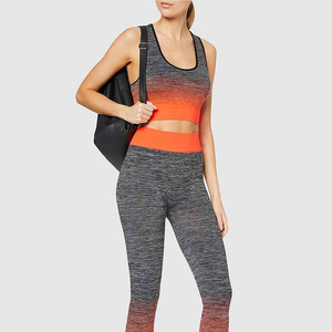 Ensemble de yoga personnalisé OEM pour femmes, 2026 pièces, mode sportive, taille élastique, ensemble de yoga bicolore personnalisé pour la vente, ensemble de yoga fitness pour femmes - Product Image 3