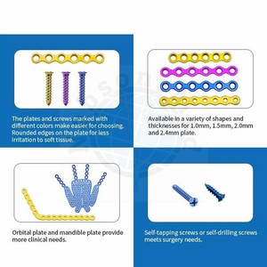 NABSONS MED Juego de Instrumentos Quirúrgicos Ortopédicos Manuales de Acero Inoxidable, Mini Placas de Fijación para Fragmentos Óseos Maxilofaciales, Herramientas de Fijación CE - Product Image 3