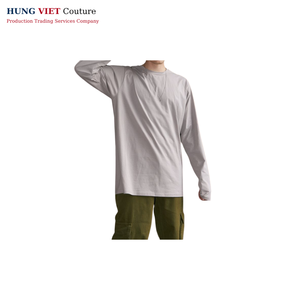 Chemise à manches longues en coton de coupe classique 160gsm Fournisseur OEM - Product Image 3