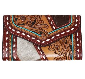 Artisan Hand Tooled Women's <b>Leather</b> Executive <b>Bag</b> Genuine <b>Leather</b> Bohemian Style Summer Spring Autumn Daily Travel Use Zipper - Product Image 1
