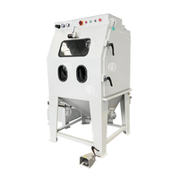 Cabine de sablage humide compacte avec système de recyclage d'eau pour laboratoire, bijouterie, horlogerie, industrie, entretien réduit et automatique