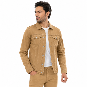 Veste en jean pour homme, en denim durable, coupe confortable et style intemporel, conçue pour les tenues décontractées quotidiennes, le streetwear et les voyages. - Product Image 1
