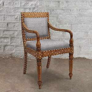 Premium <b>Accent</b> Bone Inlay Resin <b>Chair</b> Offering Unique Design For Modern Home Decoration - Product Image 5