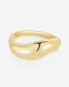 Curved Wedding Band Minimalist Chunky <b>Stacking</b> For Women Everyday Modern Gold Statement <b>Ring</b> Custom Wholesale 14K 18K Solid Gold - Product Image 1