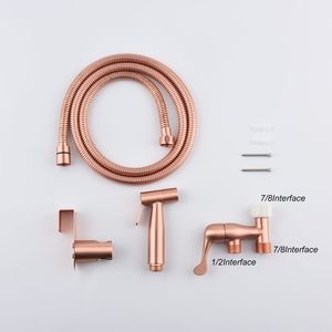Spruzzatore Bidet Portatile in ABS per Uso Alberghiero, Kit Spruzzatore Bagno Facile da Installare con Tubo e Accessorio Spray in Acciaio Inossidabile - Product Image 5