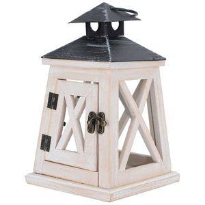 Farol de Madera y Vidrio Pulido Oscuro Personalizado de Última Tendencia, Fabricante de Faroles de Madera de Mango con Diseño Antiguo - Product Image 3