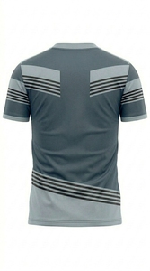 เสื้อยืดกราฟิกสปอร์ตแบบซับลิเมชั่นพิมพ์ลายเต็มตัวสำหรับผู้หญิงและผู้ชาย - Product Image 4