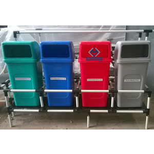 Contenedor de Basura Rectangular de Plástico para Exteriores 2026 con Tapa y Ruedas, Color Verde, para Reciclaje y Gestión de Residuos - Product Image 6