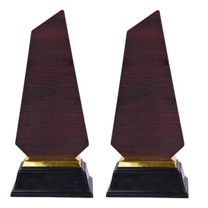 Trophée de reconnaissance en bois avec autocollant brillant, Récompense de l'excellence, Souvenir pour les récompenses de performance, Sports, École, Bureau - Product Image 2