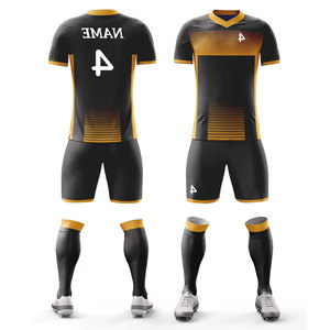 Soccer Jersey Football Suit Digital Printed Custom Logo Hot Selling Uniform Kits Sportswear <b>Athletic</b> Compression Kits - Product Image 4