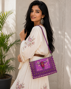 Bolsos Metálicos de Moda, Nuevo Diseño, Bolsa de Compras, Bolsos Casuales, Bolso de Cuero Vacuno con Pelo - Product Image 1