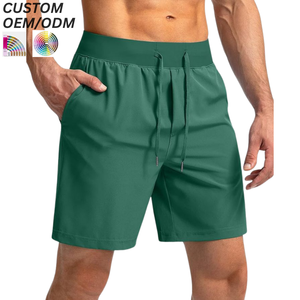 Shorts de sport décontractés en coton uni pour hommes, légers, respirants, pour l'été et le quotidien, avec support OEM/ODM pour logo personnalisé et marque - Product Image 1