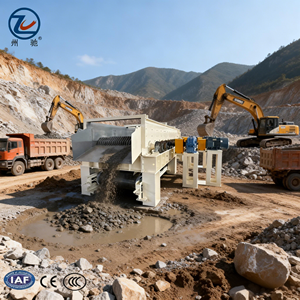 बड़े पैमाने पर मिट्टी और पत्थर विभाजक, मिट्टी और रॉक पृथक्करण और स्क्रीनिंग मशीन, गैर-क्लोजिंग और उच्च उत्पादन। - Product Image 4