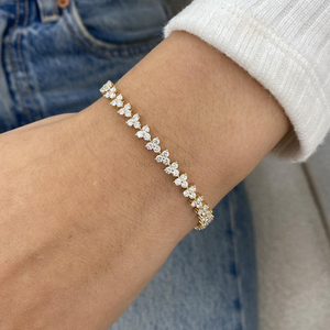 Bracelet en diamant cultivé en laboratoire certifié IGI, or massif 10K 14K 18K, or jaune, or blanc, or rose, bijoux éthiques et durables pour femmes - Product Image 5