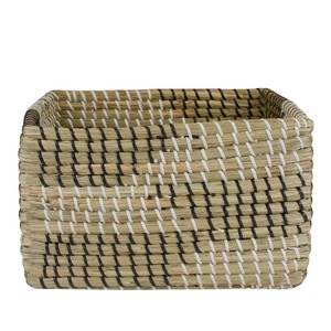 Brown Woven Accent Seagrass <b>Basket</b> Handmade <b>Storage</b> <b>Basket</b> Wholesale eco-friendly Made in Vietnam - Product Image 5