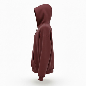 Nouveau Hoodie à Capuche Ample en Polaire Douce avec Logo Imprimé Personnalisé, Teint en Pigment, Épaules Tombantes et Poche Kangourou, Vente en Gros - Product Image 2