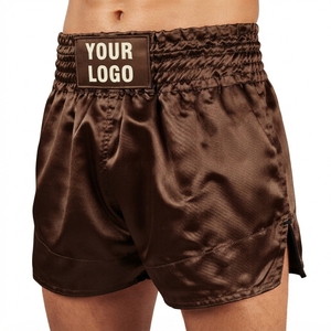 Pantalones Cortos de Artes Marciales Mixtas FIGHT BRO, Lavados, Elásticos, con Logotipo Frontal, Transpirables, de Secado Rápido, Ligeros, Duraderos, 100% Algodón, para Adultos - Product Image 3