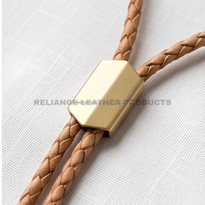 Cordón de Cuero Trenzado Natural de 5 mm, Cuerda de Cuero Genuino para Manualidades - Product Image 3